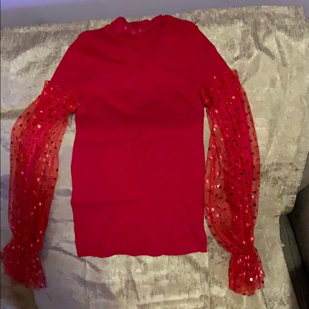 Red sweater